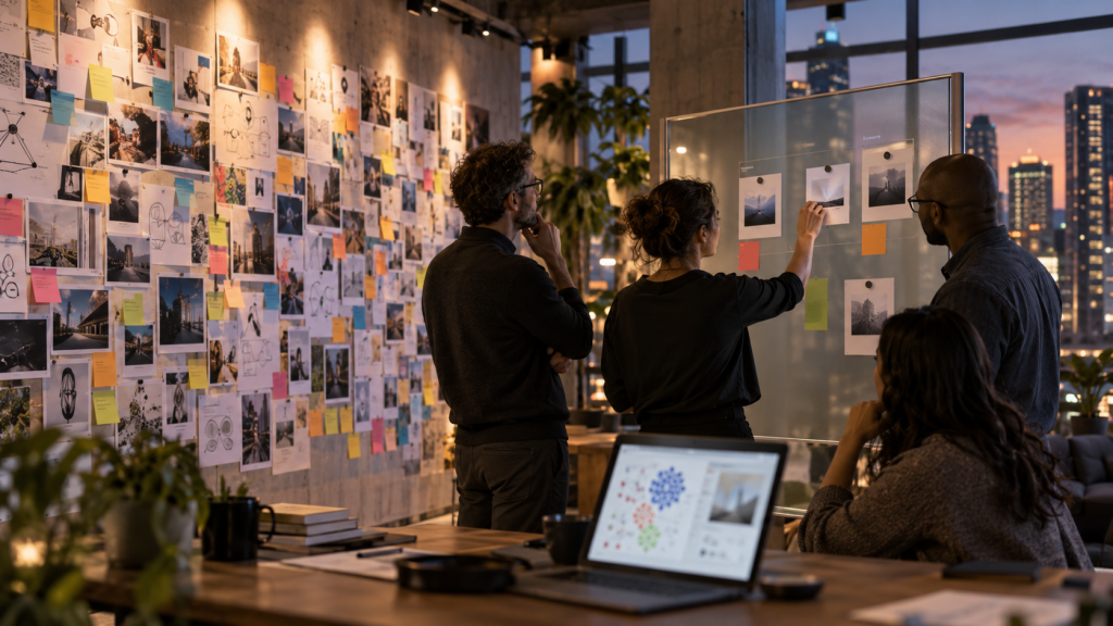 Opportunity-led AI strategy: a team selecting evidenced AI opportunities from a broad portfolio